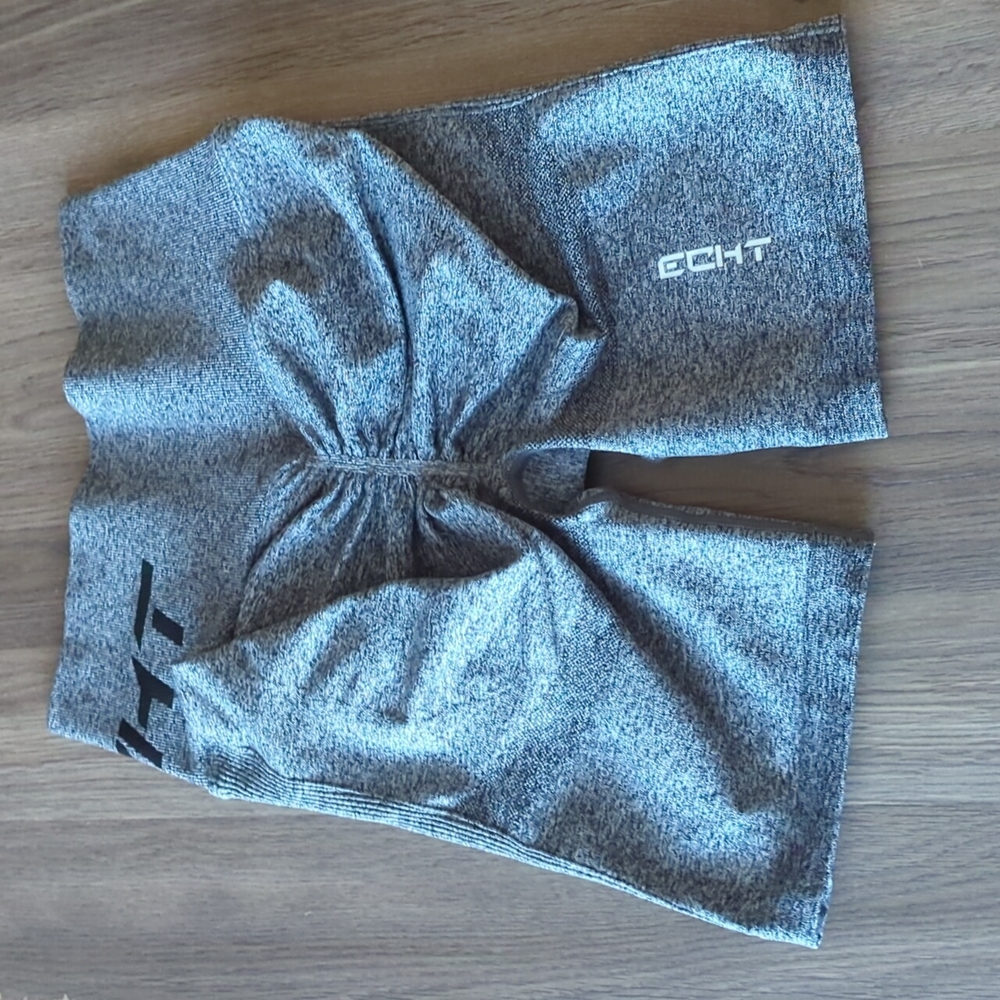 ECHT Gray Seamless Scrunch Bike Shorts